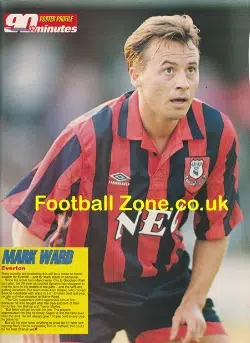 Everton Mark Ward Signed Picture Poster