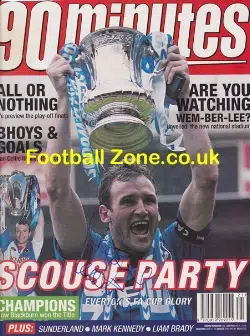 Everton Paul Rideout Signed Picture Poster
