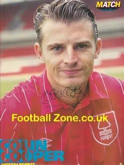 Nottingham Forest Colin Cooper Signed Picture Poster