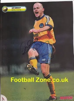 Derby County Lee Carsley Signed Picture Poster