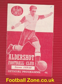 Aldershot v Aldershot Professional Army X1 1959 – Friendly Match