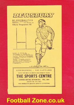 Dewsbury Rugby v Featherstone Rovers 1966