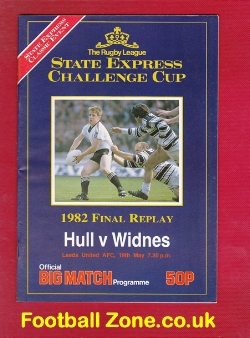 Hull Rugby v Widnes 1982 – League Cup Final Replay