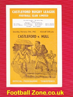Castleford Rugby v Hull 1962