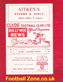 Clyde v Dundee United 1962
