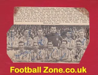 Stoke City - Multi Autographed Team Picture 1950s