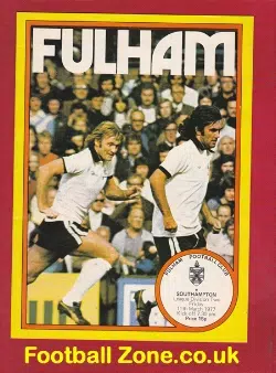 Fulham v Southampton 1977 - Plus Bobby Moore