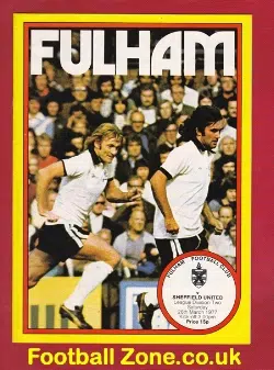 Fulham v Sheffield United 1977 - Includes Bobby Moore