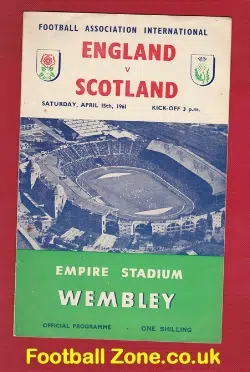 England v Scotland 1961 - Score was 9 - 3