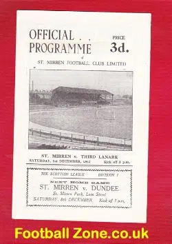 St Mirren v Third Lanark 1962
