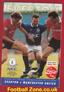 Everton v Manchester United 1993 – League Cup
