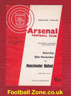 Arsenal v Manchester United 1964