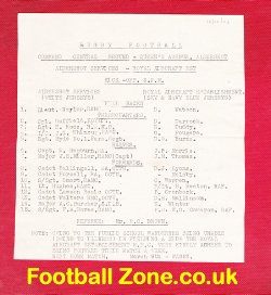 Aldershot Rugby v Royal Aircraft Est 1948 – at Central Command