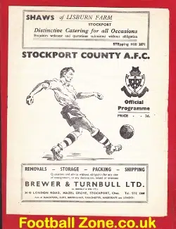 Stockport County v Frank Swift X1 1955 - Friendly Match