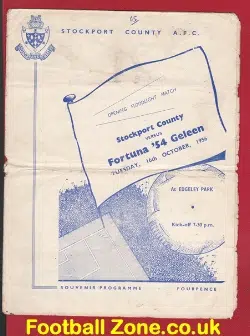 Stockport County v Fortuna 54 1956 – Holland Dutch