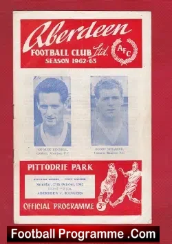Aberdeen v Glasgow Rangers 1962