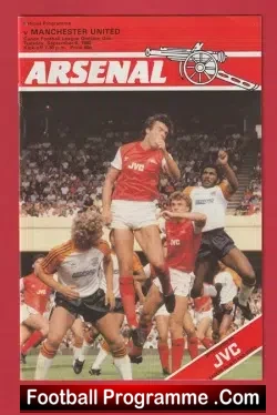 Arsenal v Manchester United 1983 - football programme