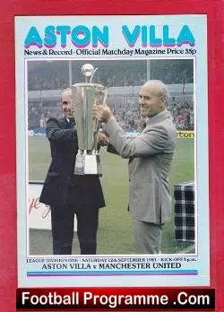 Aston Villa v Manchester United 1981