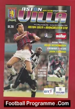 Aston Villa v Manchester United 1994