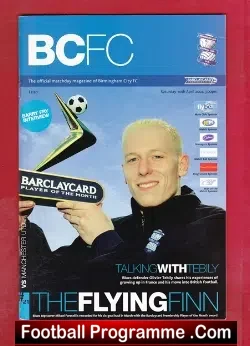 Birmingham City v Manchester United 2004 - football programme