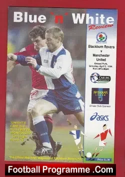 Blackburn Rovers v Manchester United 1994 - football programme