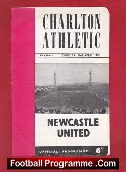 Charlton Athletic v Newcastle United 1963