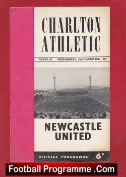 Charlton Athletic v Newcastle United 1962