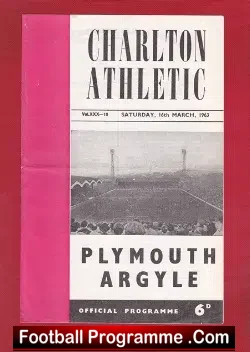 Charlton Athletic v Plymouth Argyle 1963