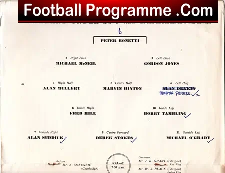 England v Belgium 1962 – Under 23’s Match