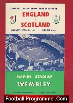 England v Scotland 1961 – The Score was 9 – 3