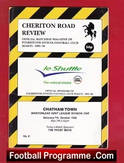 Folkestone Invicta v Chatham Town 1995