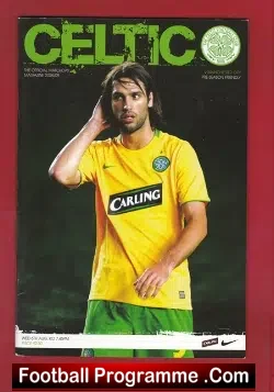 Glasgow Celtic v Manchester City 2008 Pre Season Friendly Match - football programme