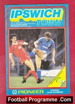 Ipswich Town v Manchester United 1983 - football programme