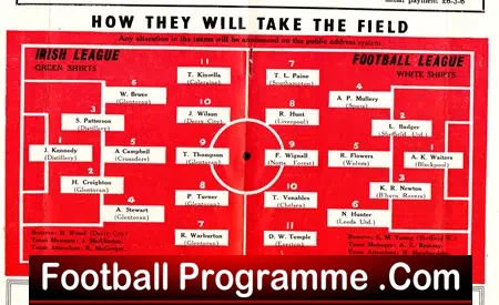 Irish League v Football League 1964 – The Oval – Belfast