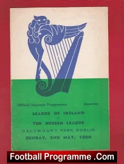 League Of Ireland v Hesse Football Association 1954 – German