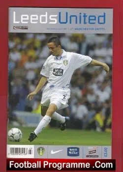 Leeds United v Manchester United 2003 - football programme