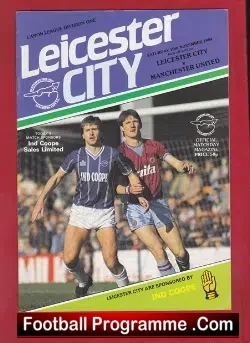 Leicester City v Manchester United 1984 - football programme