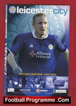 Leicester City v Manchester United 2003 - football programme