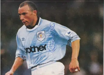 Manchester City Terry Phelan Autograph Signed Picture Poster - football memorabilia