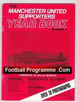 Manchester United Supporters Yearbook 1974 - 2nd Division Season - football memorabilia