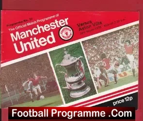 Manchester United v Aston Villa 1978