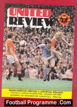 Manchester United v Crystal Palace 1979 - football programme