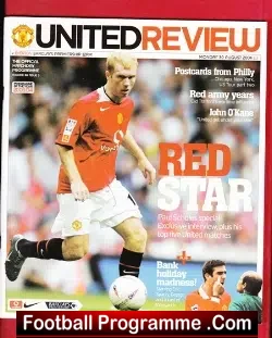 Manchester United v Everton 2004 - football programme