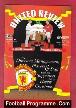Manchester United v Leicester City 1994 - football programme