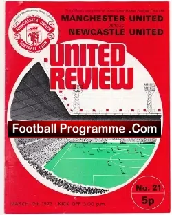 Manchester United v Newcastle United 1973
