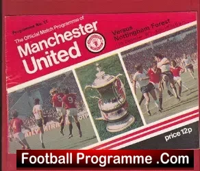 Manchester United v Nottingham Forest 1977