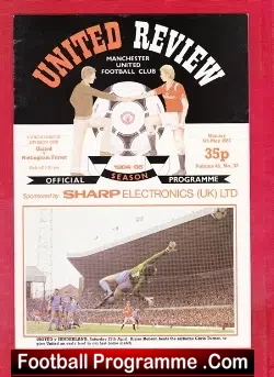 Manchester United v Nottingham Forest 1985