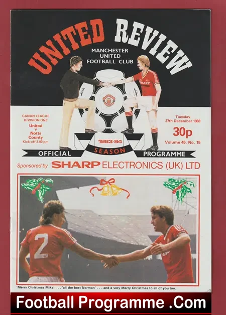 Manchester United v Notts County 1983 – Man Utd
