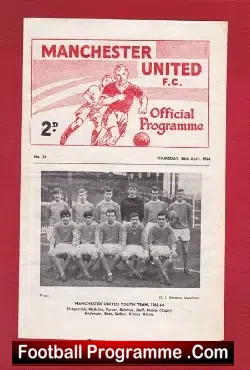 Manchester United v Swindon Town 1964 – George Best Youth Final