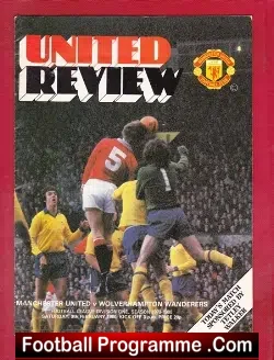 Manchester United v Wolves 1980 - football programme